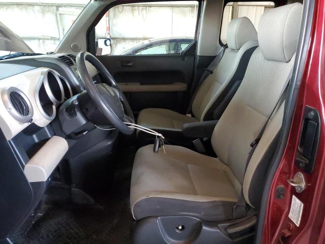 5J6YH277X7L014095 - 2007 HONDA ELEMENT EX MAROON photo 7