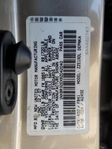 1NXBR32EX8Z042040 - 2008 TOYOTA COROLLA CE 金色 照片 12