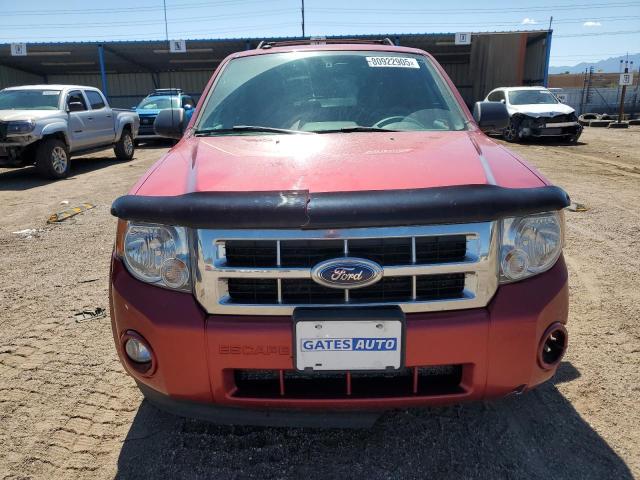 1FMCU9DGXCKB00933 - 2012 FORD ESCAPE XLT წითელი ფოტო 5