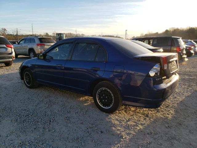 2HGES163X4H611700 - 2004 HONDA CIVIC DX VP Կապույտ լուսանկար 2