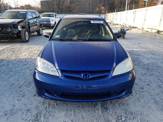 2HGES163X4H611700 - 2004 HONDA CIVIC DX VP Կապույտ լուսանկար 5