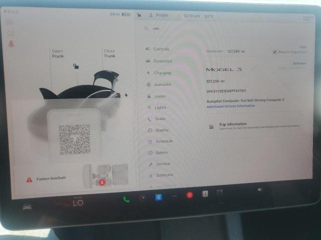 5YJ3E1EA8PF437911 - 2023 TESLA MODEL 3 Grau Foto 9