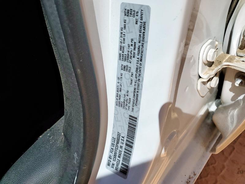 1C6RRFFG3PN665337 - 2023 RAM 1500 BIG HORN/LONE STAR WHITE photo 12