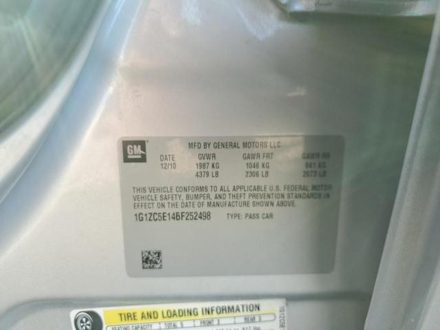 1G1ZC5E14BF252498 - 2011 CHEVROLET MALIBU 1LT SILVER photo 12