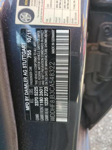 WDDHF8JB3CA548322 - 2012 MERCEDES-BENZ E 350 4MATIC GRAY photo 12