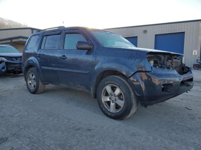 5FNYF4H40AB003399 - 2010 HONDA PILOT EX BLUE photo 4