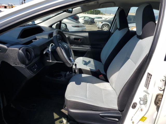 JTDKDTB33G1123348 - 2016 TOYOTA PRIUS C WHITE photo 7