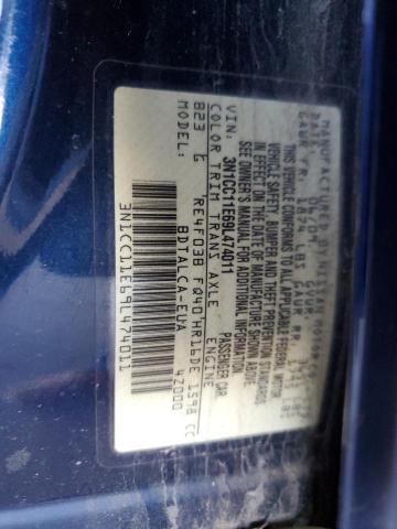 3N1CC11E69L474011 - 2009 NISSAN VERSA S BLUE photo 12