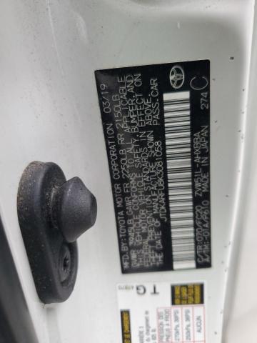 JTDKARFU8K3081058 - 2019 TOYOTA PRIUS 白色 照片 12