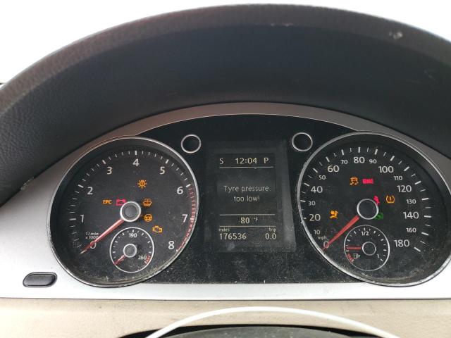 WVWML7AN0AE524507 - 2010 VOLKSWAGEN CC SPORT SILVER photo 9