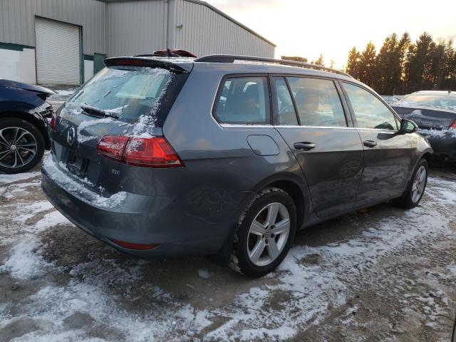 3VWCA7AU4FM503974 - 2015 VOLKSWAGEN GOLF SPORT TDI S GRAY photo 3