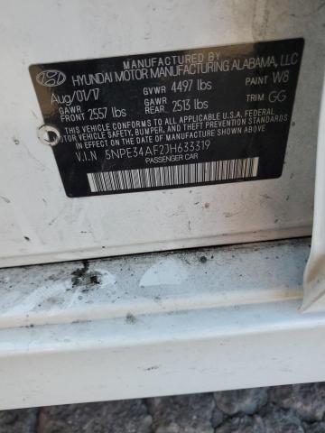 5NPE34AF2JH633319 - 2018 HYUNDAI SONATA SPORT თეთრი ფოტო 12