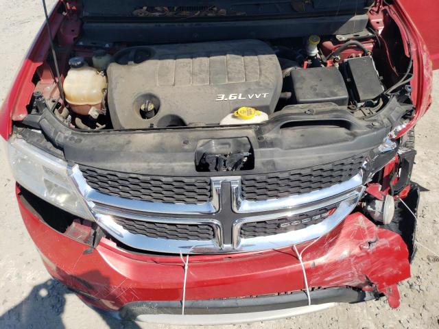 3C4PDCBG5FT564513 - 2015 DODGE JOURNEY SXT RED photo 12