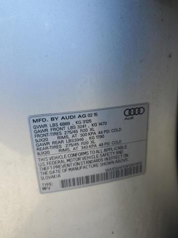 WA1DGAFE9FD017610 - 2015 AUDI Q7 PRESTIGE SILVER photo 13