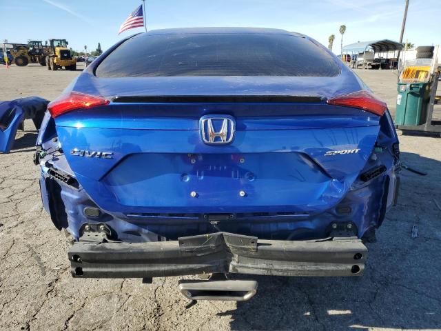 2HGFC2F80KH547716 - 2019 HONDA CIVIC SPORT BLUE photo 6