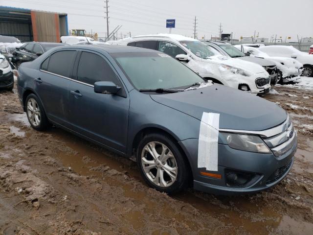 3FAHP0HA4CR144141 - 2012 FORD FUSION SE BLUE photo 4