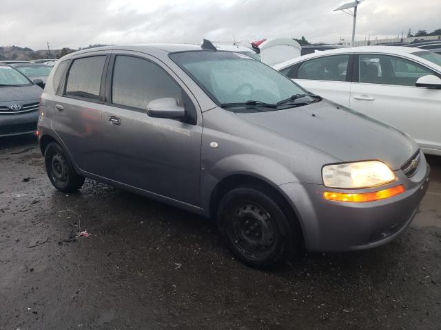 KL1TD66627B686175 - 2007 CHEVROLET AVEO BASE GRAY photo 4