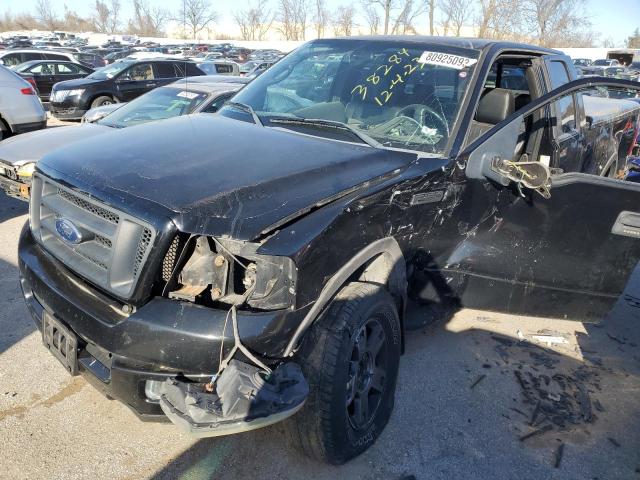 1FTPX14545NA91435 - 2005 FORD F150 BLACK photo 1