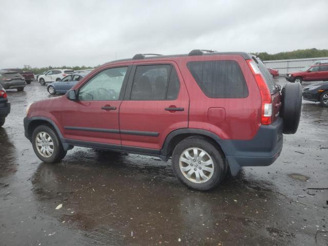 JHLRD78896C020854 - 2006 HONDA CR-V EX BURGUNDY photo 2