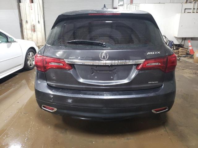 5FRYD4H48FB014386 - 2015 ACURA MDX TECHNOLOGY CHARCOAL photo 6