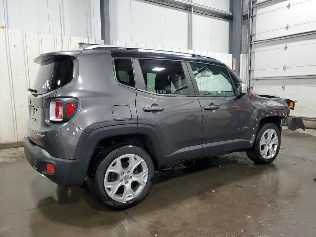 ZACCJBDT7GPC99033 - 2016 JEEP RENEGADE LIMITED GRAY photo 3