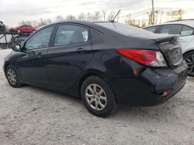 KMHCT4AE0DU555420 - 2013 HYUNDAI ACCENT GLS BLACK photo 2