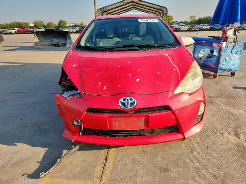 JTDKDTB38C1506311 - 2012 TOYOTA PRIUS C Կարմիր լուսանկար 5