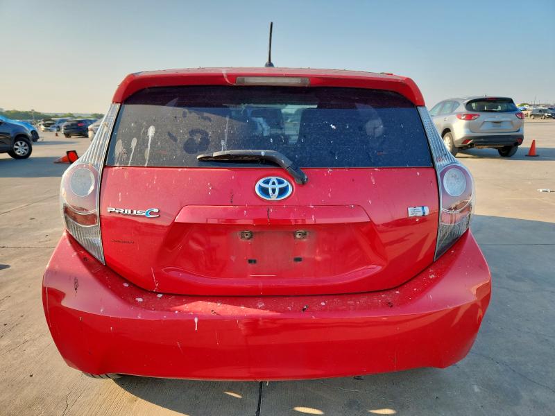 JTDKDTB38C1506311 - 2012 TOYOTA PRIUS C Կարմիր լուսանկար 6