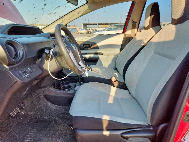 JTDKDTB38C1506311 - 2012 TOYOTA PRIUS C Կարմիր լուսանկար 7