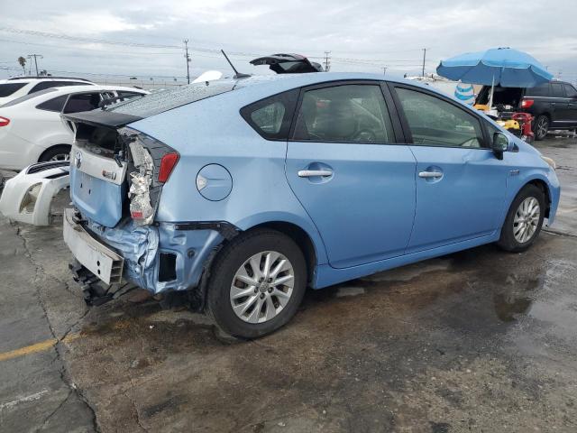 JTDKN3DP7C3019425 - 2012 TOYOTA PRIUS PLUG BLUE photo 3