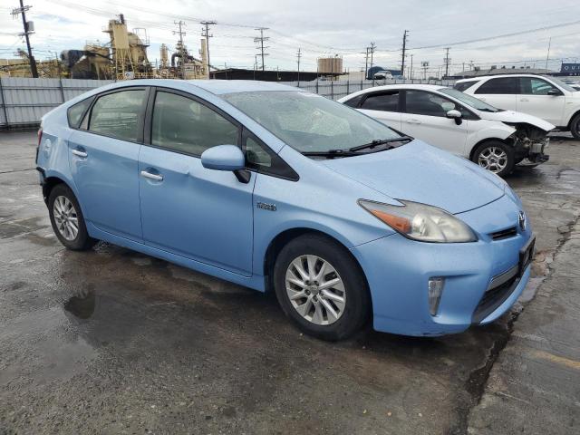 JTDKN3DP7C3019425 - 2012 TOYOTA PRIUS PLUG BLUE photo 4