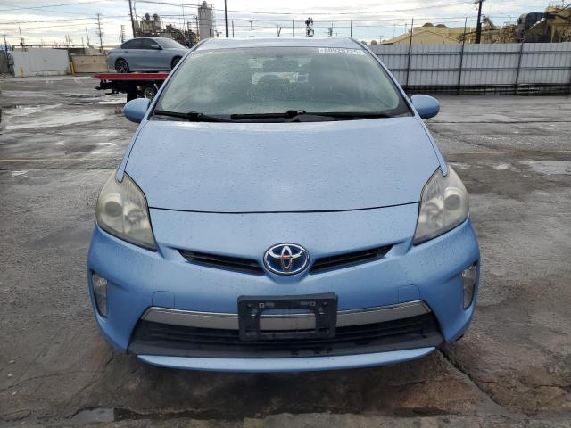 JTDKN3DP7C3019425 - 2012 TOYOTA PRIUS PLUG BLUE photo 5