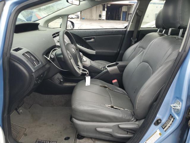 JTDKN3DP7C3019425 - 2012 TOYOTA PRIUS PLUG BLUE photo 7