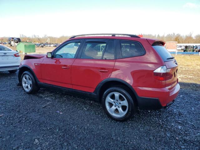 WBXPC93448WJ22087 - 2008 BMW X3 3.0SI RED photo 2