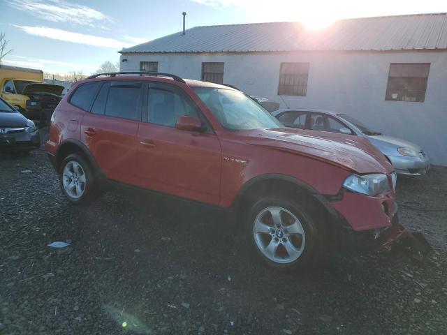 WBXPC93448WJ22087 - 2008 BMW X3 3.0SI RED photo 4