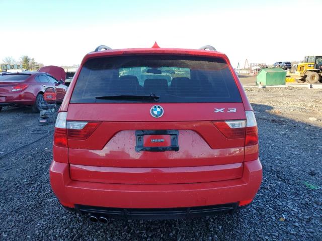 WBXPC93448WJ22087 - 2008 BMW X3 3.0SI RED photo 6