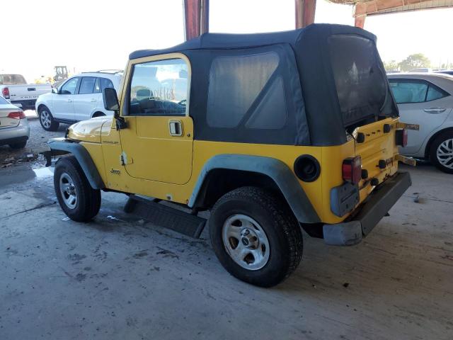 1J4FA29P0YP781442 - 2000 JEEP WRANGLER / SE YELLOW photo 2