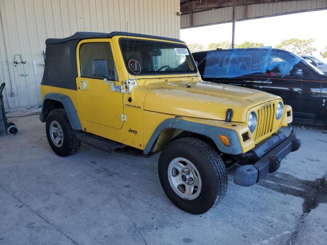 1J4FA29P0YP781442 - 2000 JEEP WRANGLER / SE YELLOW photo 4