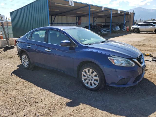 3N1AB7APXKY375439 - 2019 NISSAN SENTRA S 蓝色 照片 4