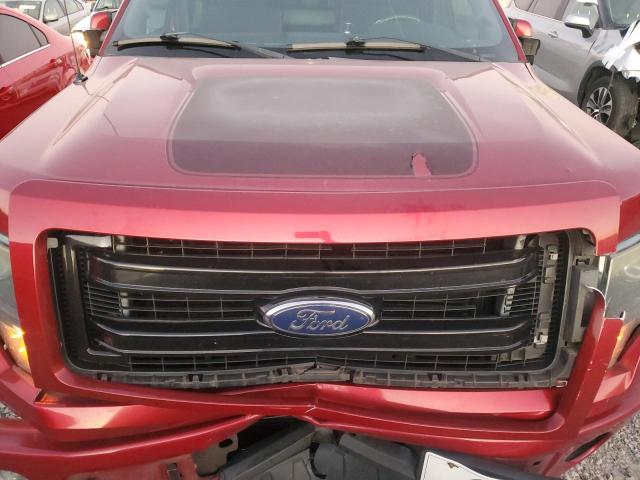 1FTFW1ET8DFA85707 - 2013 FORD F150 SUPERCREW BURGUNDY photo 11