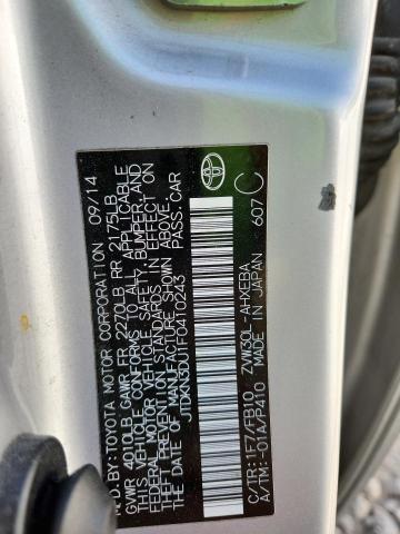 JTDKN3DU1F0410243 - 2015 TOYOTA PRIUS SILVER photo 13