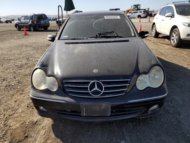 WDBRF61JX5F571269 - 2005 MERCEDES-BENZ C 240 BLACK photo 5