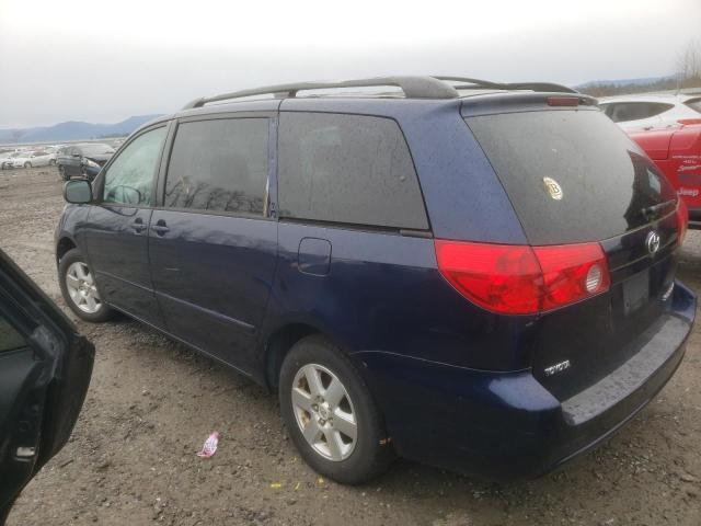 5TDZK23C17S026116 - 2007 TOYOTA SIENNA CE BLUE photo 2