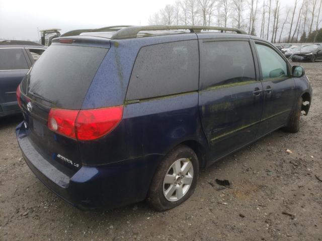 5TDZK23C17S026116 - 2007 TOYOTA SIENNA CE BLUE photo 3