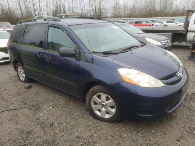 5TDZK23C17S026116 - 2007 TOYOTA SIENNA CE BLUE photo 4