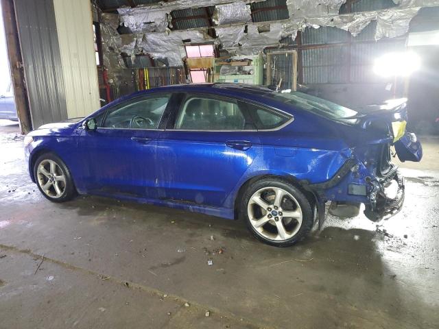 3FA6P0HR5DR354651 - 2013 FORD FUSION SE BLUE photo 2