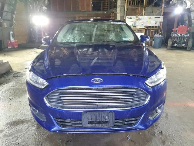 3FA6P0HR5DR354651 - 2013 FORD FUSION SE BLUE photo 5