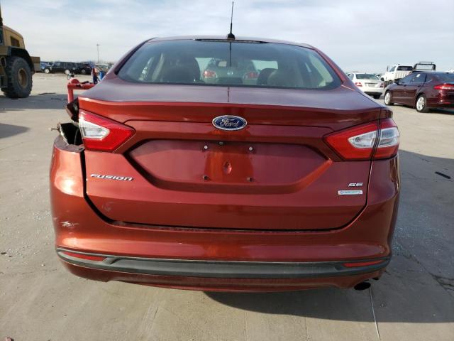 3FA6P0HD5ER298118 - 2014 FORD FUSION SE RED photo 6