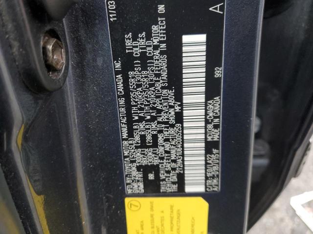 2T2HA31U64C005259 - 2004 LEXUS RX 330 CHARCOAL photo 12