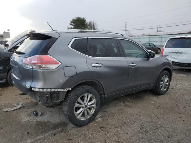 KNMAT2MVXGP641235 - 2016 NISSAN ROGUE S GRAY photo 3